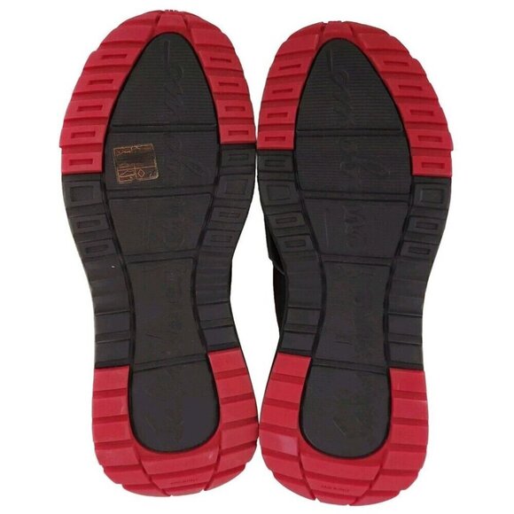 Salvatore Ferragamo Tylar Slip-On Low-Top Sneakers 42 9 M Mens Black Red New - Picture 6 of 14